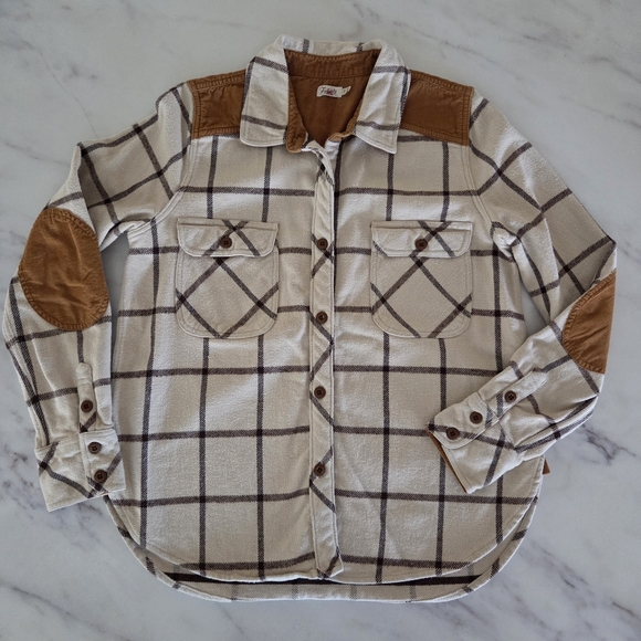 Faherty Womens Daly Flannel Plaid Shirt Button Down - Picture 10 of 14